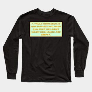 Rich man Long Sleeve T-Shirt